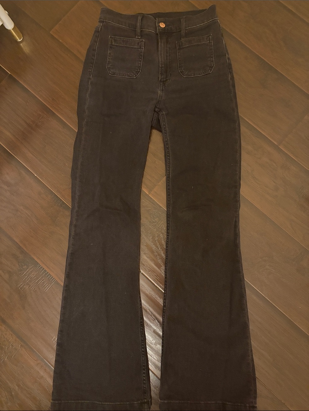 GAP Black High-Rise Wide Leg Jeans